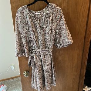 Mango Puff Sleeve Dress